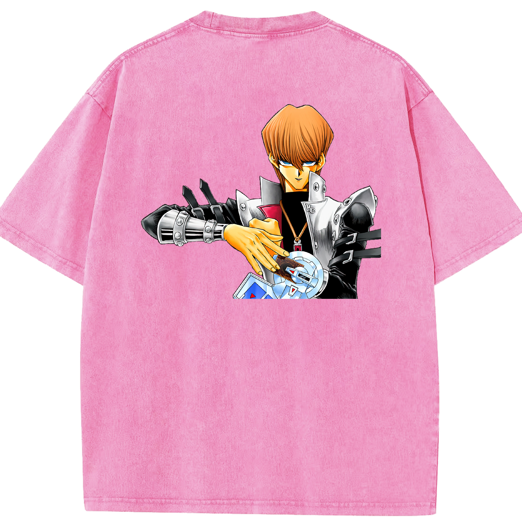 （画像用） 遊☆戯☆王 Yu-Gi-Oh! 綿100% ヴィンテージ風 半袖Tシャツ（背面プリント）